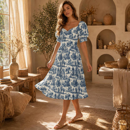 Victorian Cottagecore Midi Dress