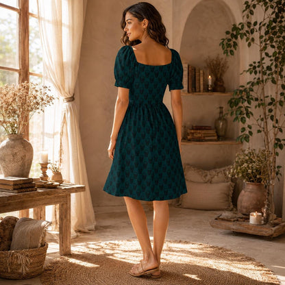 Skull Print Tea Dress