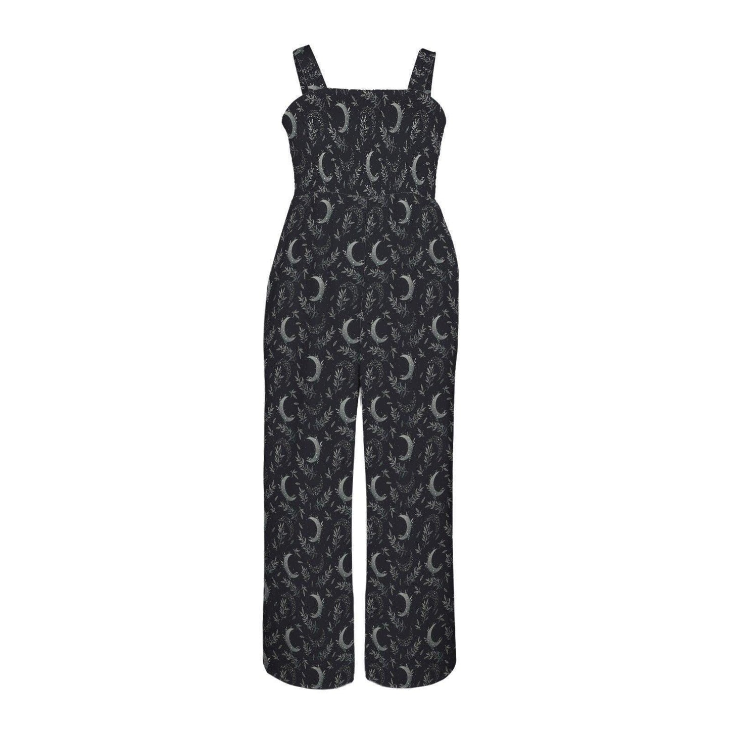 Celestial Jumpsuit With Pockets, Crescent Moon One Piece, Astrology Lounge Outfit