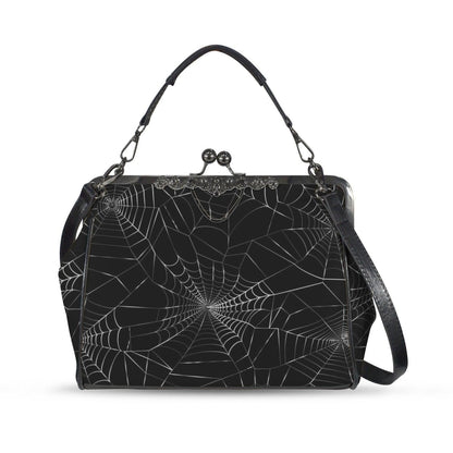 Spiderweb Gothic Bag, Web Purse, Dark Spider Clutch, Halloween Crossbody Satchel, Mystical Gothic Handbag, Occult Spider Bag, Spooky Gift