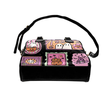Cute Halloween Purse, Pink Ghost Handbag, Pastel Goth Satchel Bag
