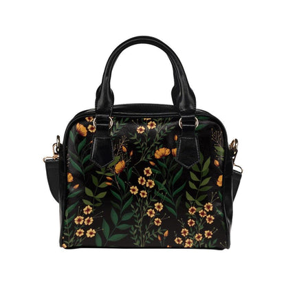 Floral handbag, botanical tote, cottagecore purse