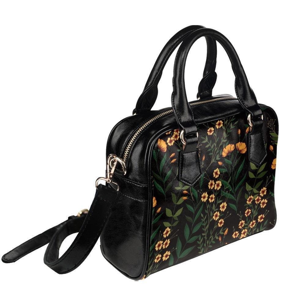 Floral handbag, botanical tote, cottagecore purse
