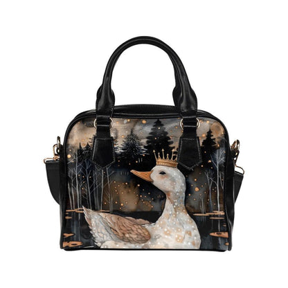 Goose Satchel Bag, Storybook Animal Purse, Enchanted Forest Handbag