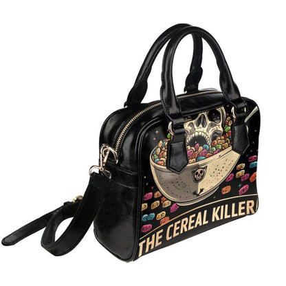 Horror Comedy Purse, Cereal Killer Satchel Bag, Spooky Skull Handbag