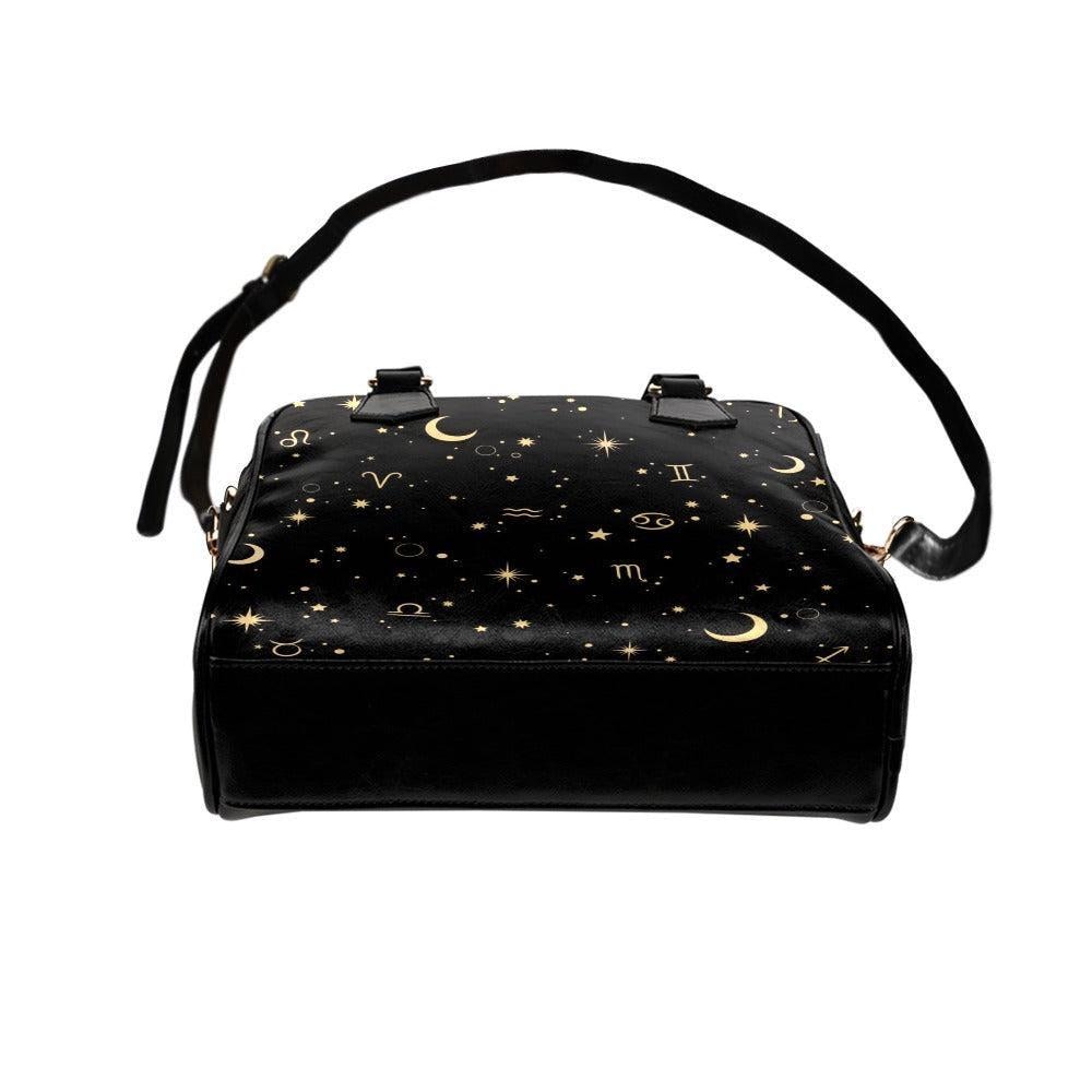 Astrology Zodiac Satchel, Celestial Signs Handbag, Witchy Purse