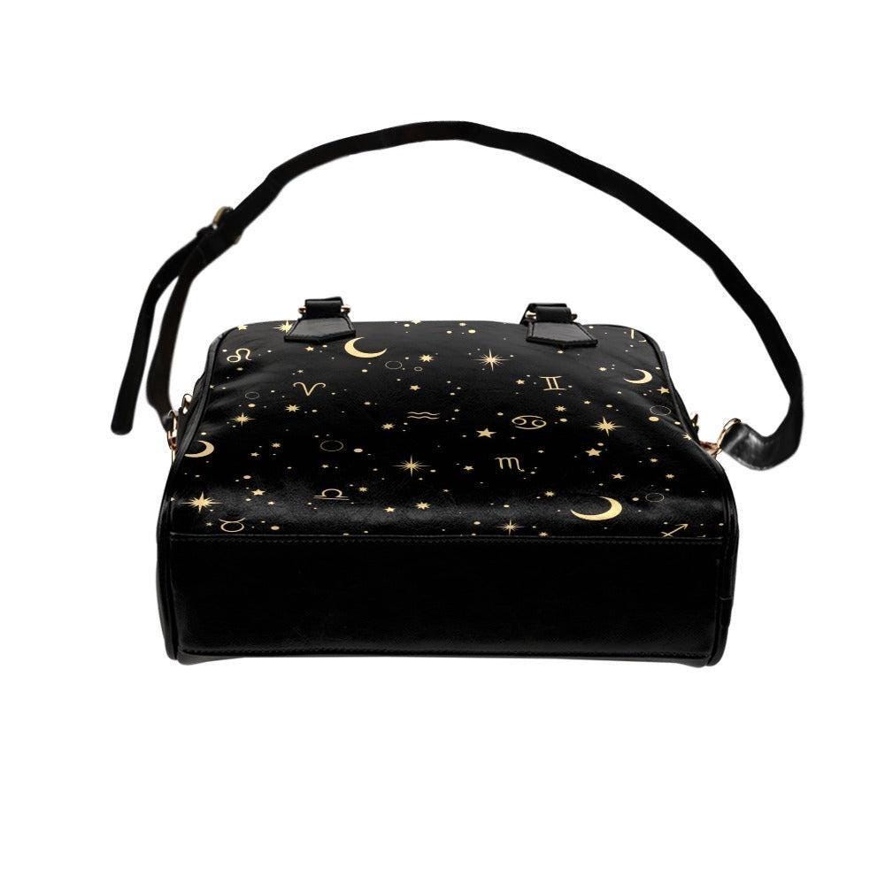 Astrology Zodiac Satchel, Celestial Signs Handbag, Witchy Purse