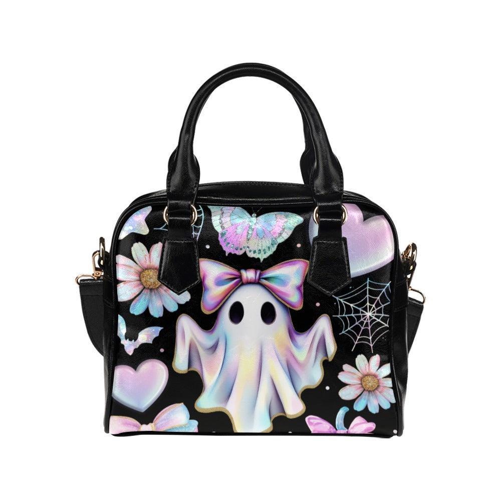 Ghost Purse, Coquette Bow Handbag, Butterfly Satchel Bag, Cute Spooky Gift for Her