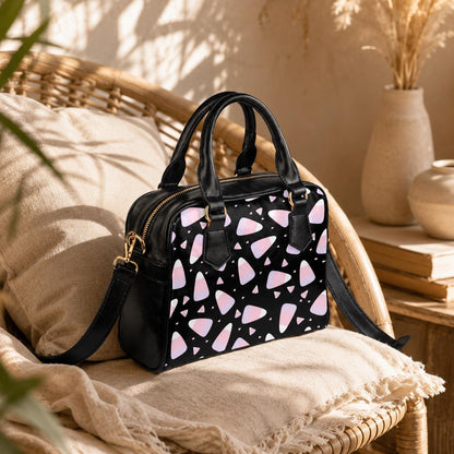 Candy Corn Purse, Pastel Halloween Handbag, Pink Goth Satchel Bag