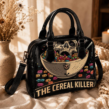 Horror Comedy Purse, Cereal Killer Satchel Bag, Spooky Skull Handbag