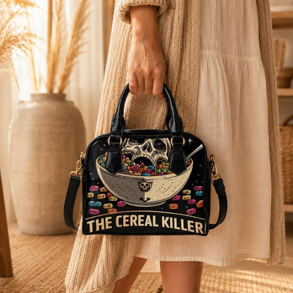 Horror Comedy Purse, Cereal Killer Satchel Bag, Spooky Skull Handbag