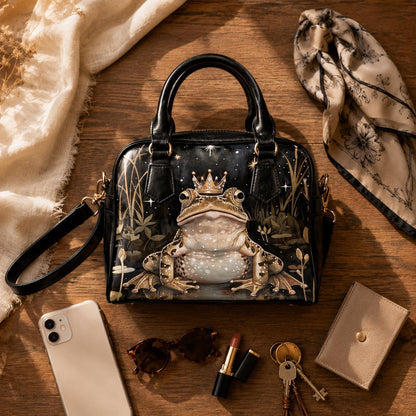 Frog Prince Bag, Fairycore Toad Satchel, Fantasy Handbag for Woodland Style