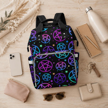 Witchy Diaper Backpack, Gothic Baby Bag, Mom Backpack
