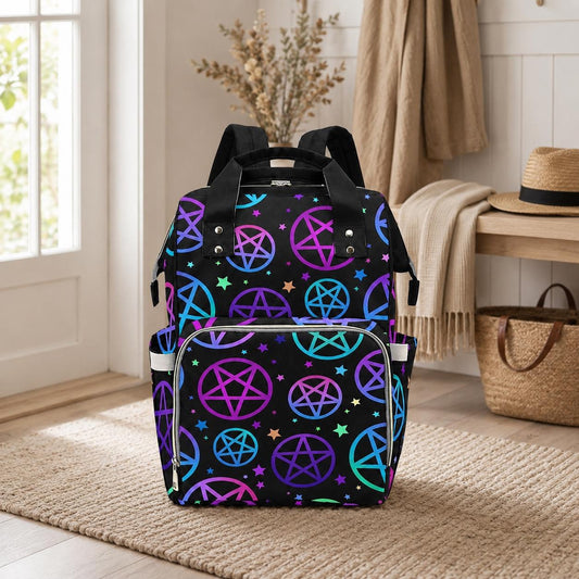 Witchy Diaper Backpack, Gothic Baby Bag, Mom Backpack