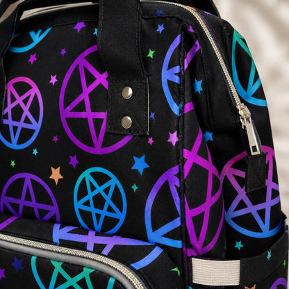 Witchy Diaper Backpack, Gothic Baby Bag, Mom Backpack