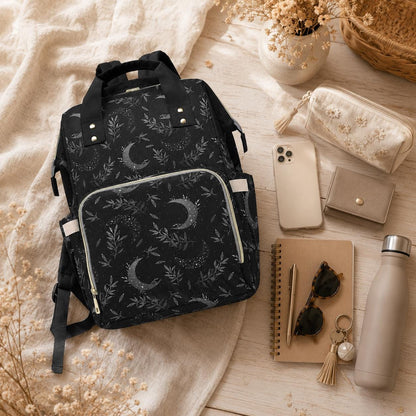 Black Celestial Diaper Backpack