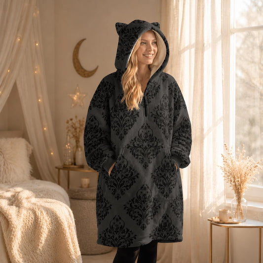 Cat Ear Wearable Blanket Hoodie