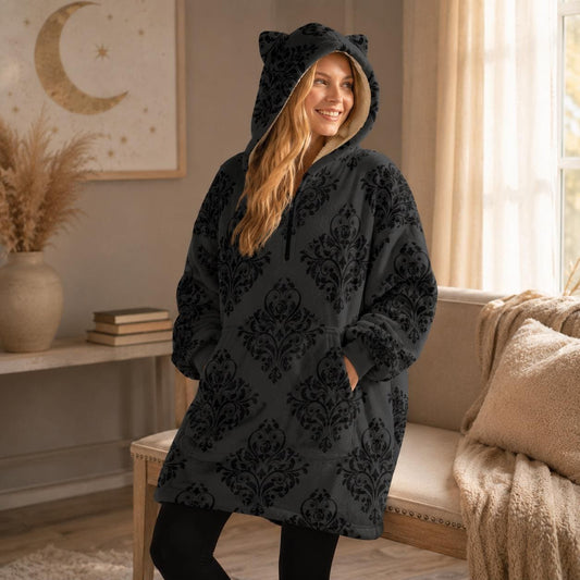 Cat Ear Wearable Blanket Hoodie