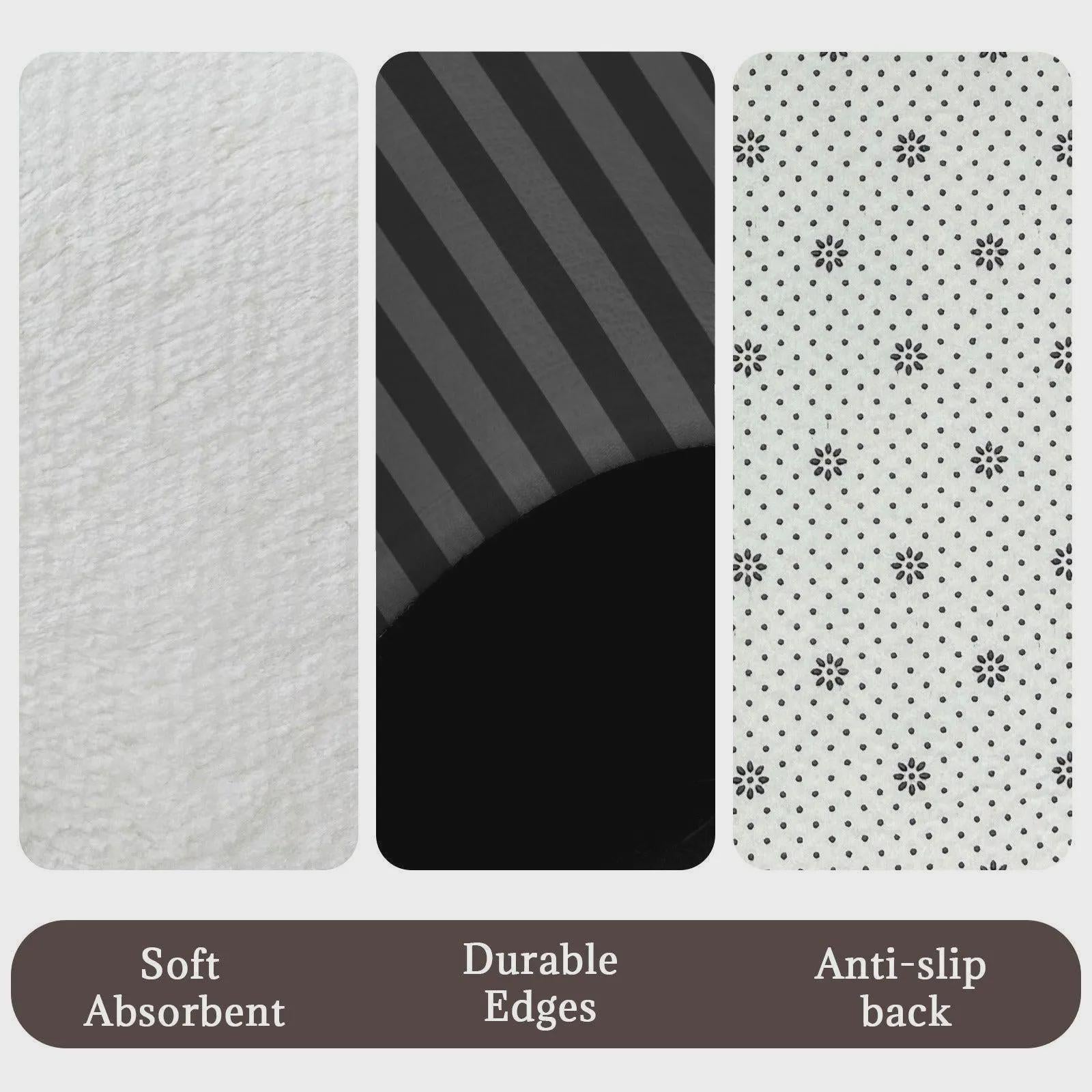 Black Vertical Stripe Shower Curtain, Moody Gothic Bathroom Decor