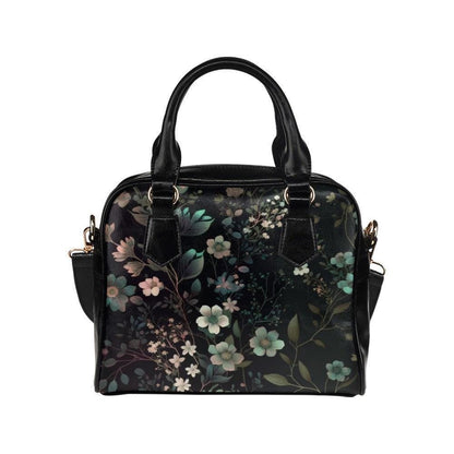 Botanical floral satchel, witchy crossbody bag, celestial garden tote