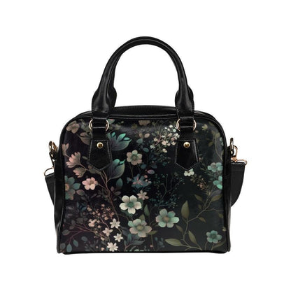 Botanical floral satchel, witchy crossbody bag, celestial garden tote