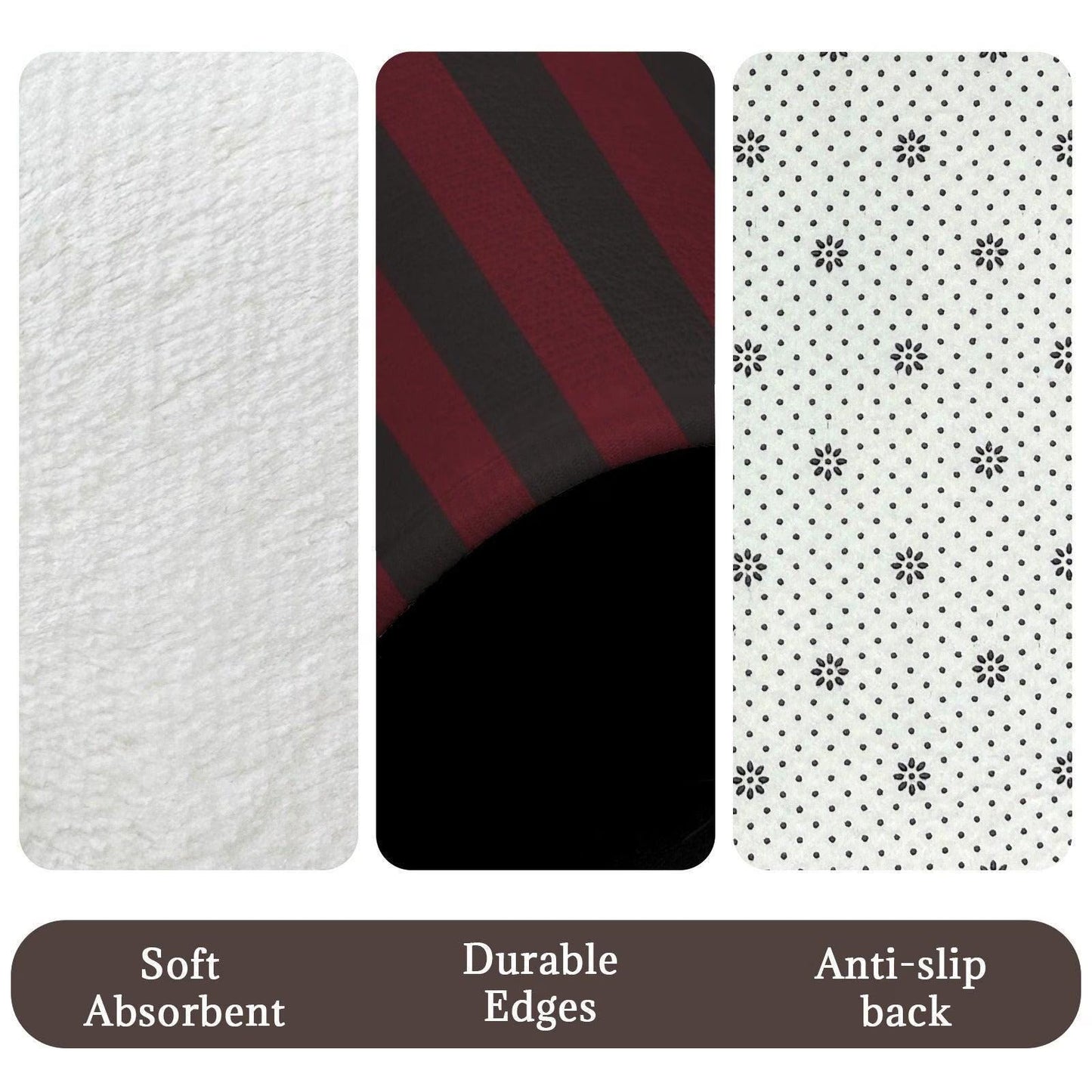 Red Black Vertical Stripe Shower Curtain, Gothic Dark Academia Bath Decor