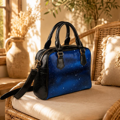 Galaxy Purse, Starry Night Handbag, Dark Blue Shoulder Bag