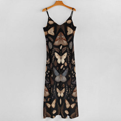 Dark Forest Moth Maxi Dress
