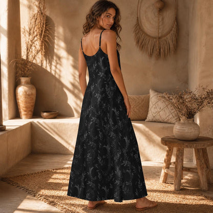 Dark Celestial Tarot Maxi Dress – Stretchy Witchy Boho