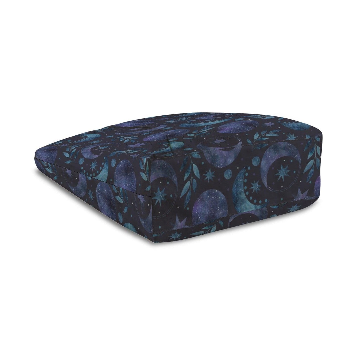 Moon Phase Yoga Mat Bag, Celestial Watercolor Tote with Mat Holder