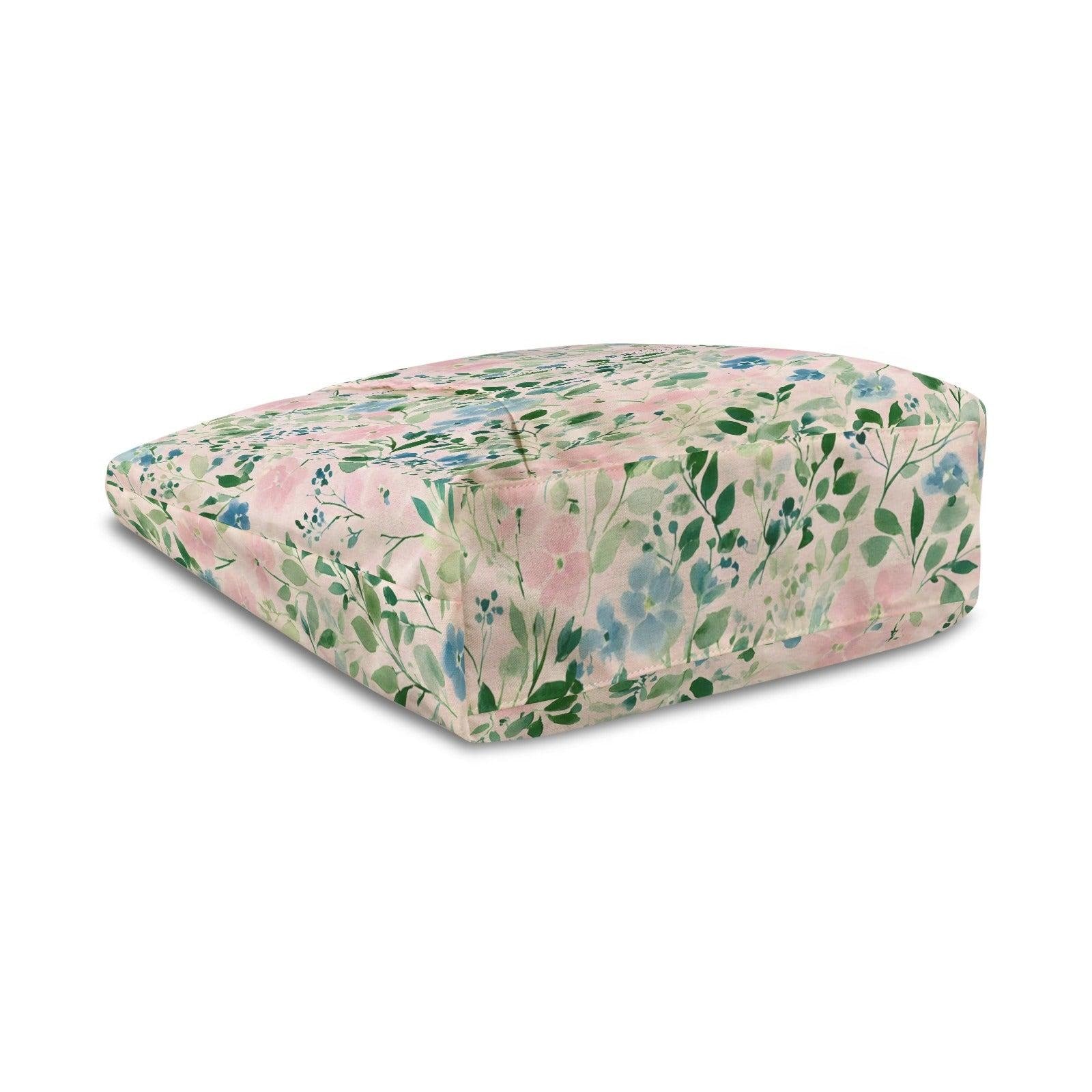 Floral Yoga Bag, Watercolor Flowers Tote with Mat Sleeve, Meditation Gym Bag