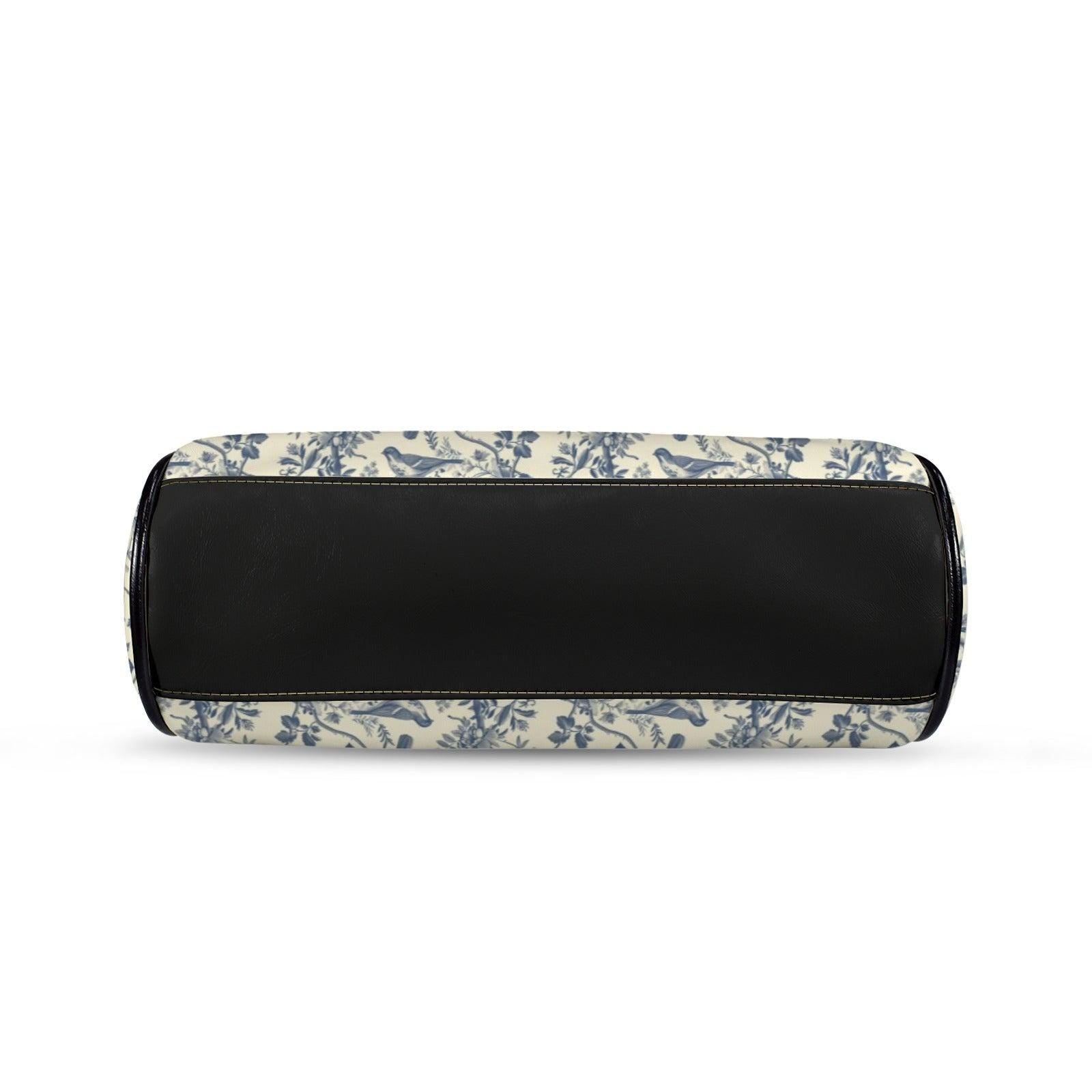 Sage Green Botanical Print Top Handle Purse with Removable Shoulder Strap