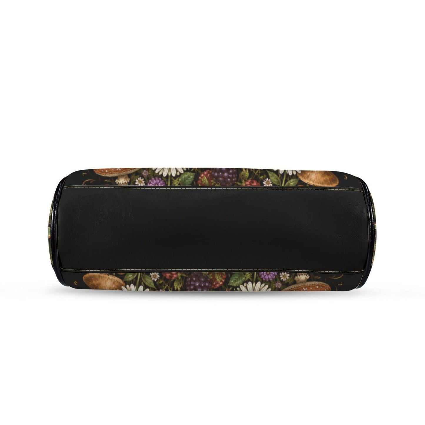 Luna Moth Wildflower Kiss Lock Handbag, Woodland Botanical Print Shoulder Bag