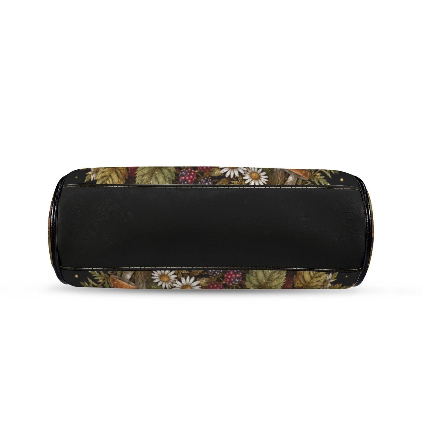 Rabbit and Wildflower Print Frame Purse with Top Handle and Shoulder Strap