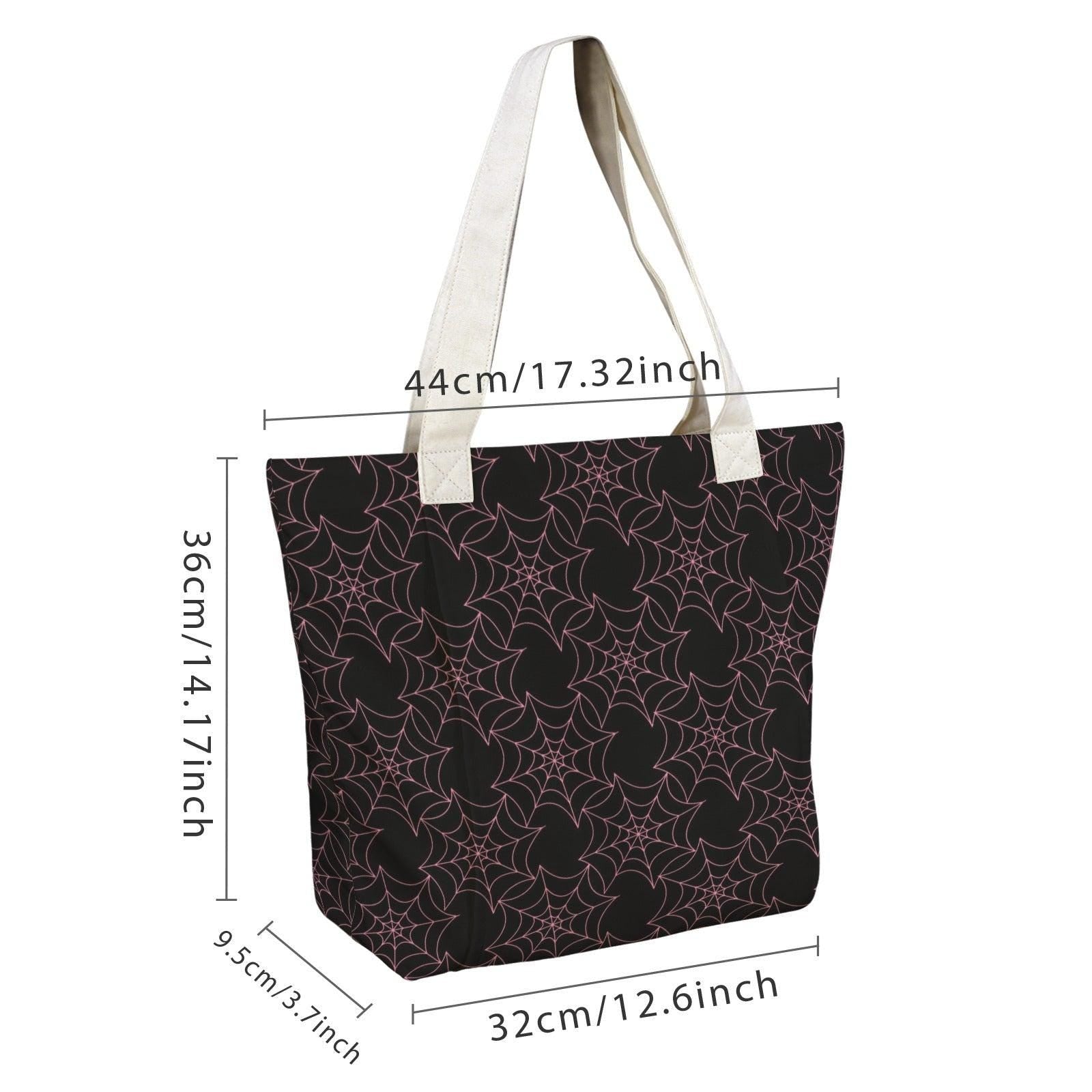 Celestial Star Print Yoga Mat Tote Bag, Black Canvas Shoulder Bag