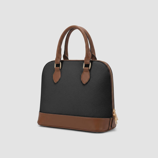 1452. Classic PU Leather Dome Handbag