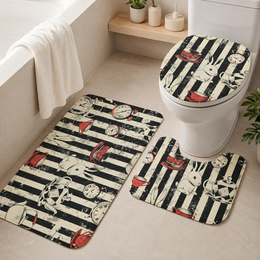 Alice in Wonderland 3-Piece Bathroom Rug Set