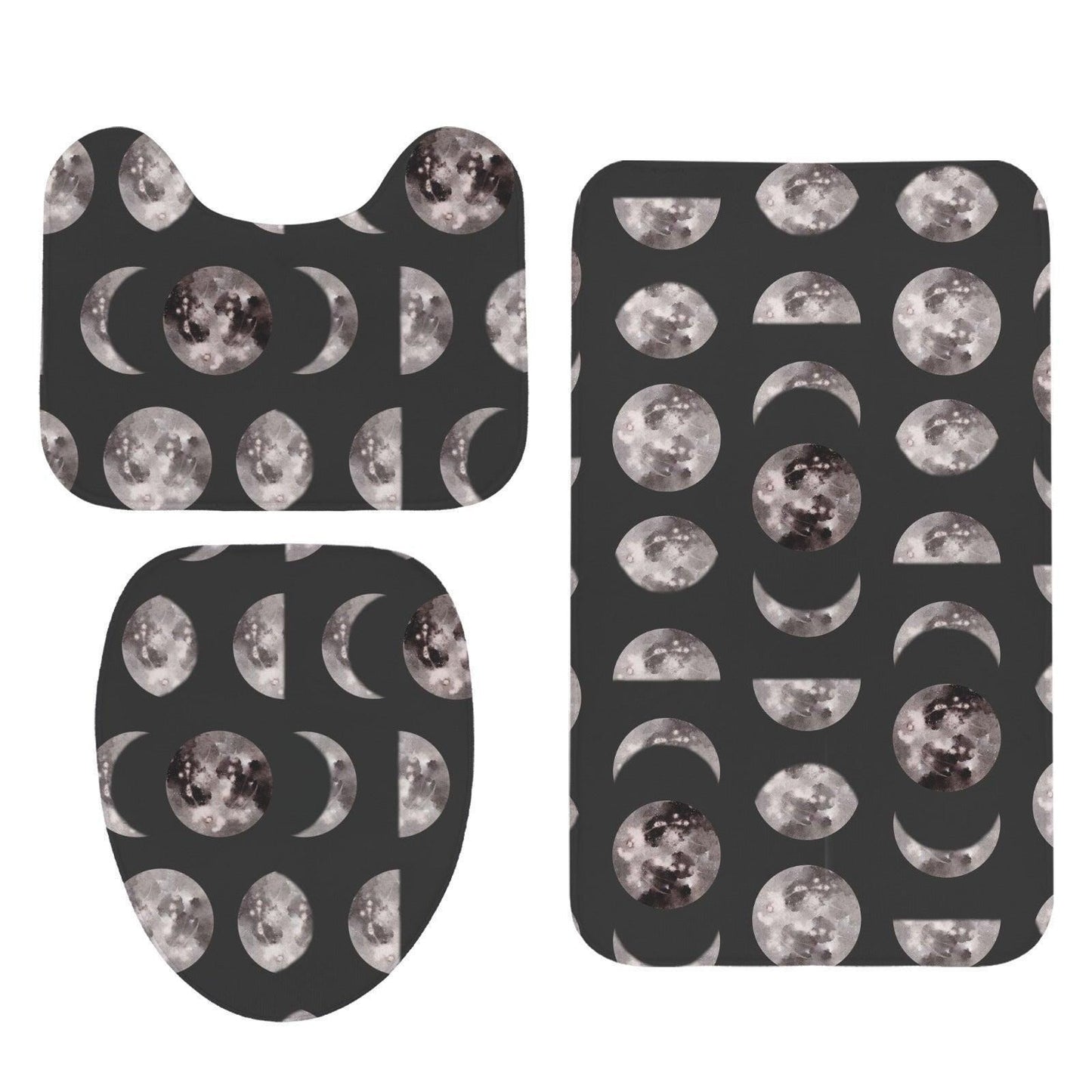 Moon Phase 3-Piece Bathroom Rug Set
