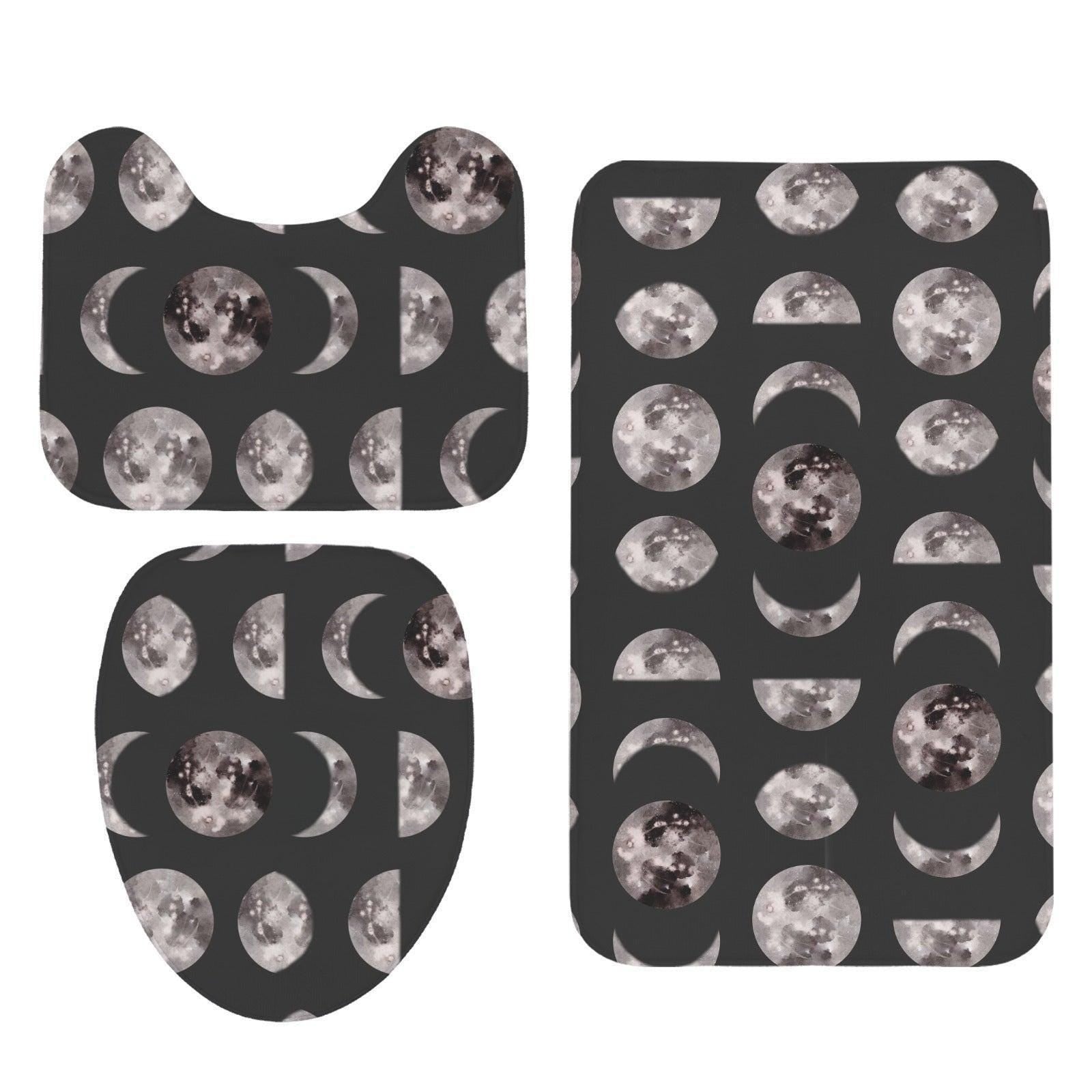Moon Phase 3-Piece Bathroom Rug Set