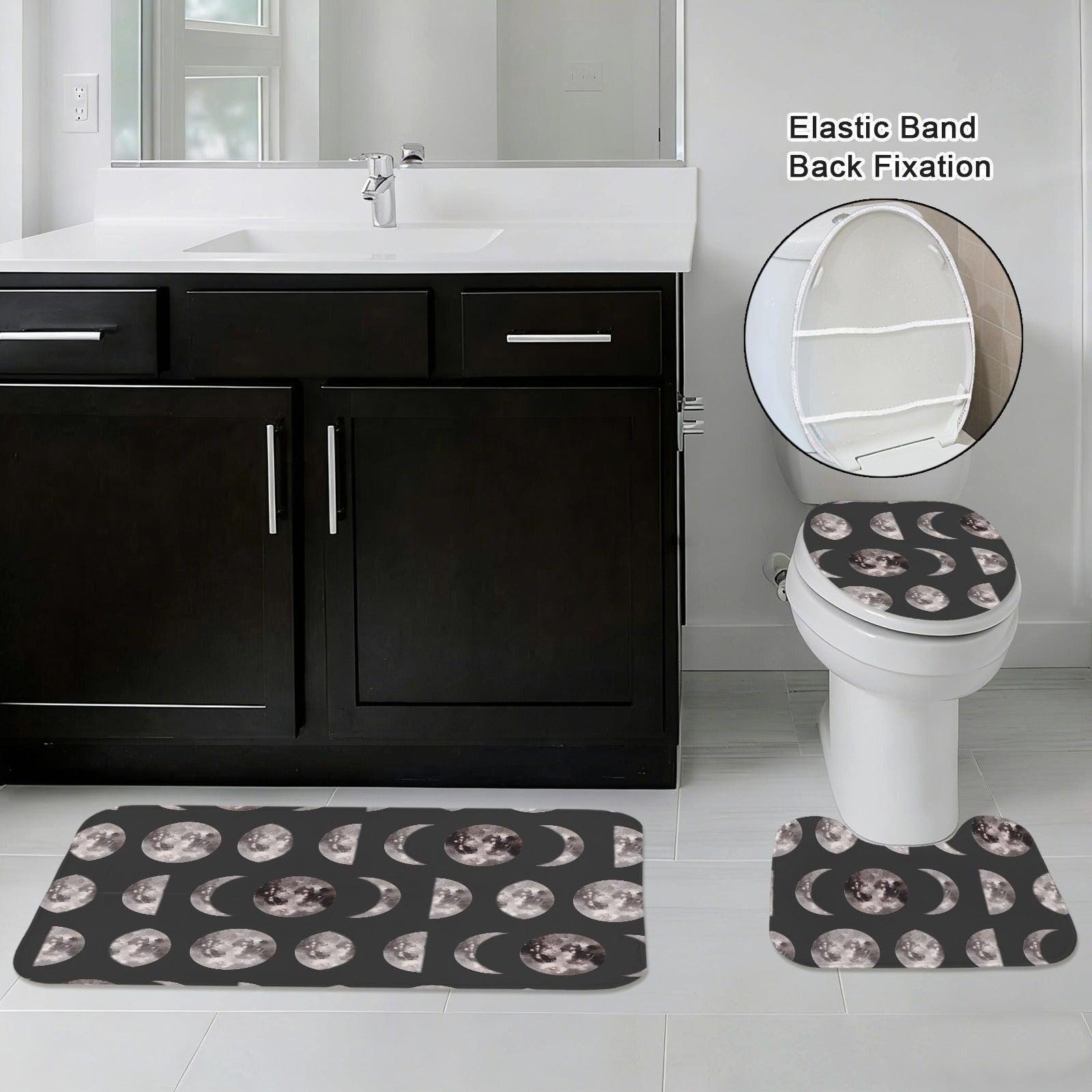 Moon Phase 3-Piece Bathroom Rug Set