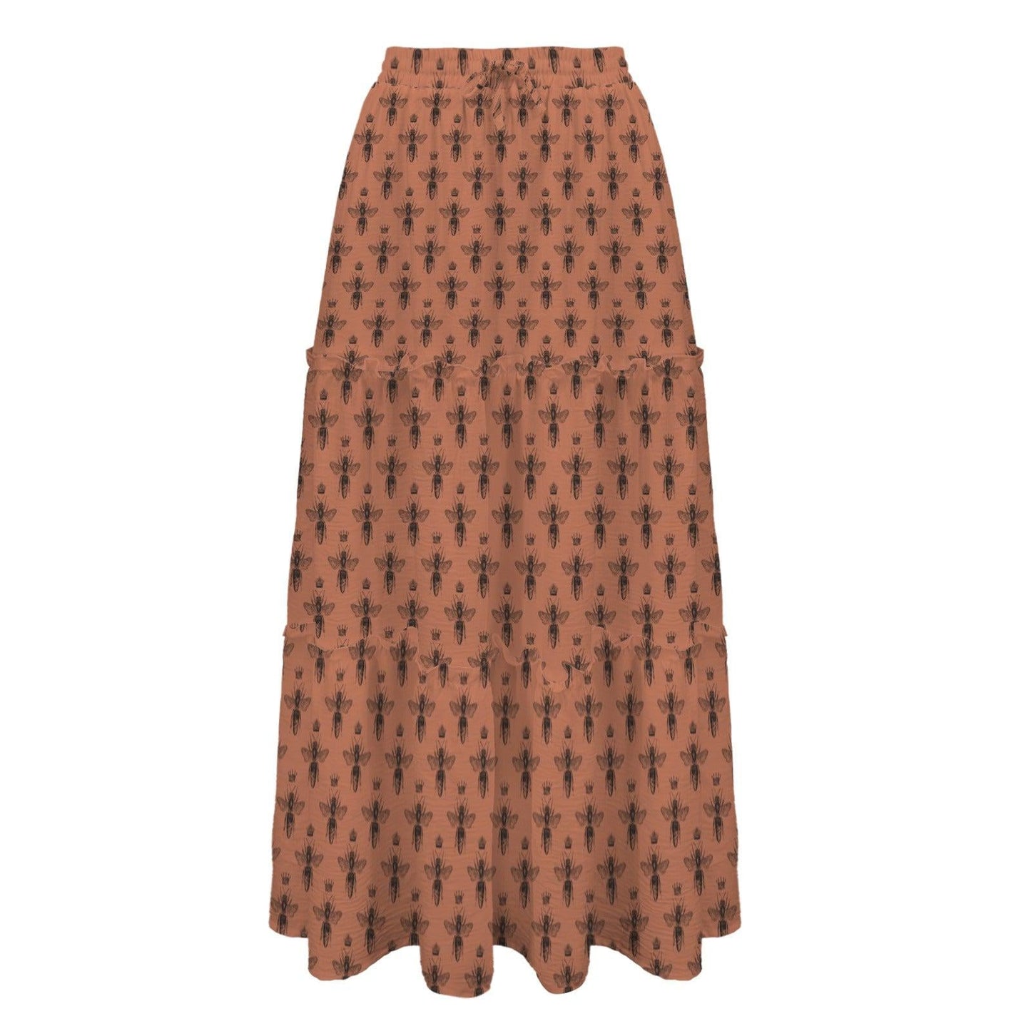 High Waist Tiered Maxi Skirt