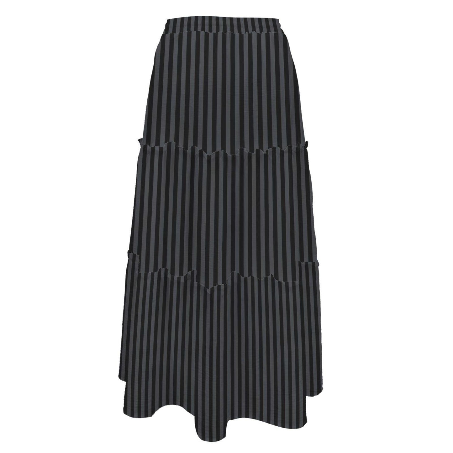 High Waist Tiered Maxi Skirt
