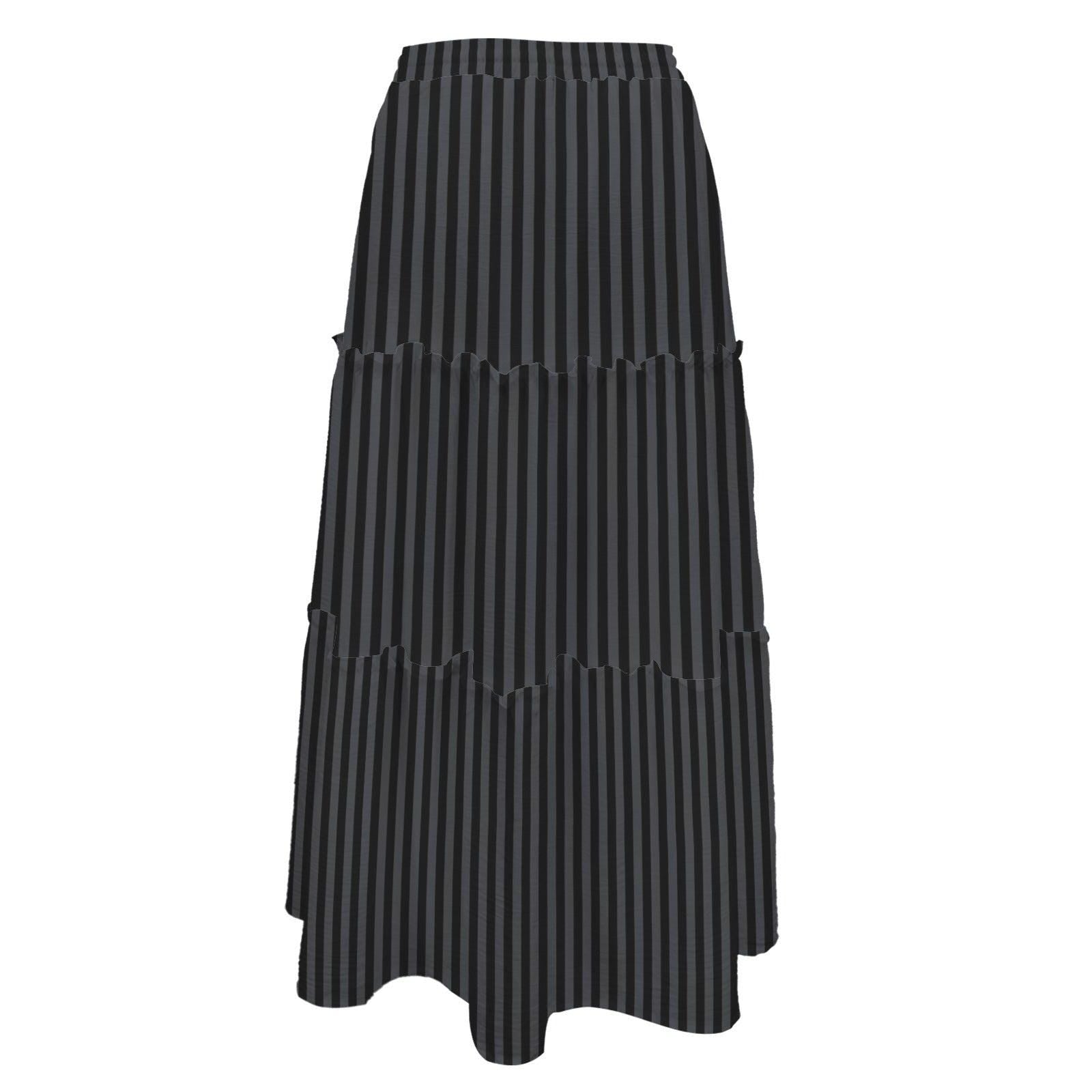 High Waist Tiered Maxi Skirt