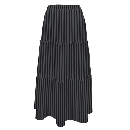 High Waist Tiered Maxi Skirt