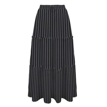 High Waist Tiered Maxi Skirt