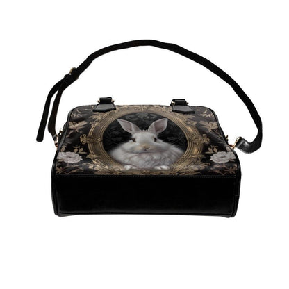 Rabbit Portrait Satchel Handbag