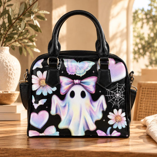 Ghost Purse, Coquette Bow Handbag, Butterfly Satchel Bag