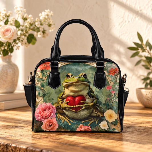Floral Frog Satchel Bag