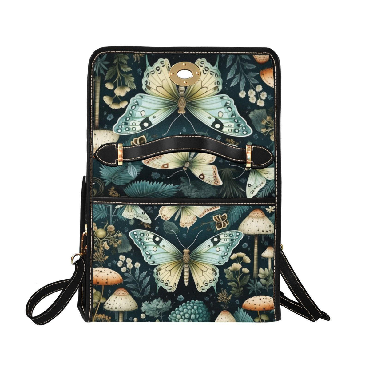Luna Moth Mushroom Satchel Bag