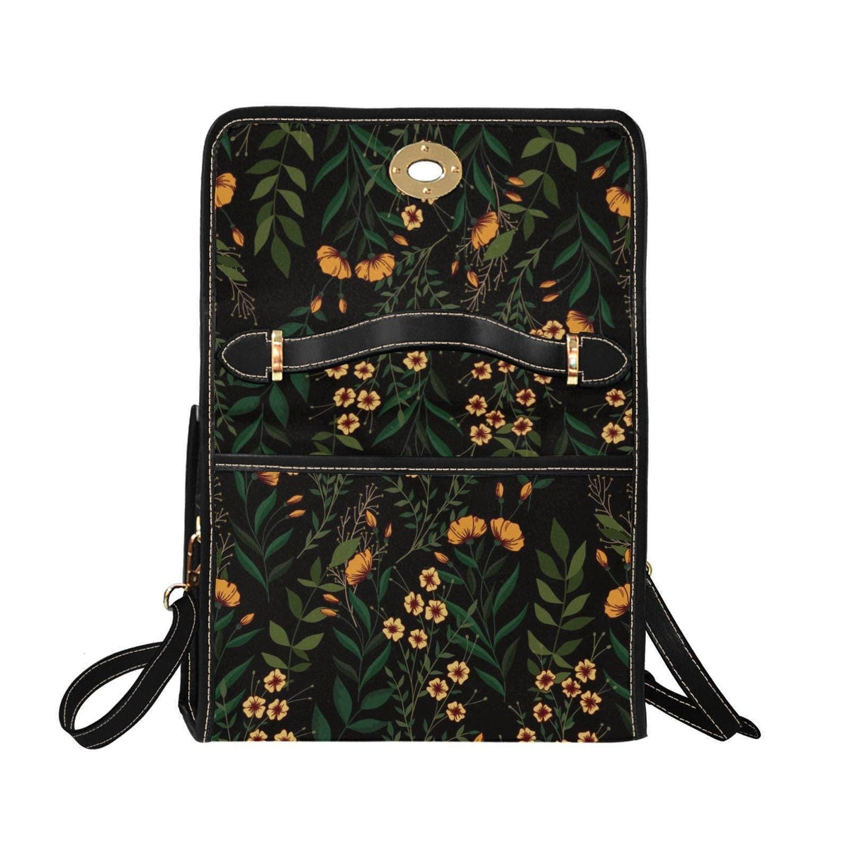 Floral Crossbody Bag, Wildflower Satchel Purse, Botanical Top Handle Handbag